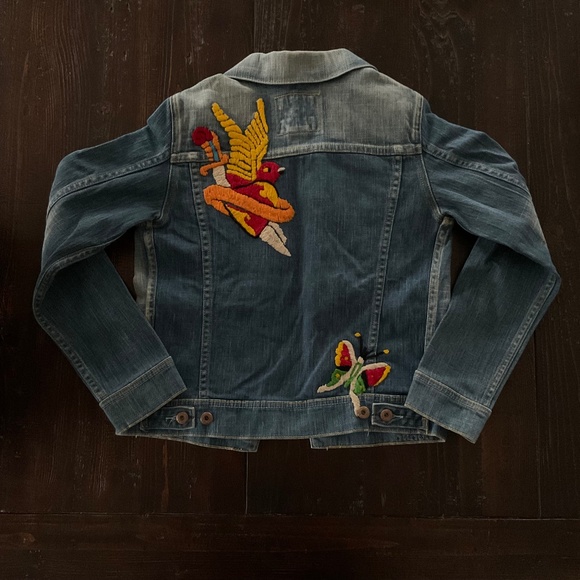 RARE People For Peace Denim Jacket  ●  LIMITED EDITION - Picture 2 of 2